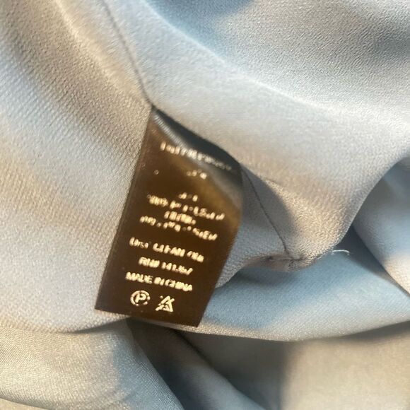 ASTRD halter satin MAXI  Elegant Blue Evening Dress size XL - Picture 7 of 7